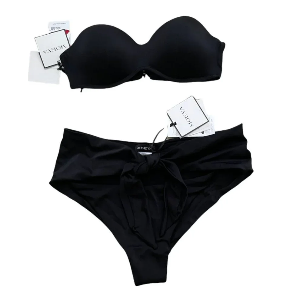 💖HP💖 NWT MOEVA BLACK DYLAN BIKINI SIZE S - Picture 9 of 11